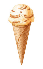 キャラメルバニラアイスクリーム