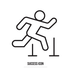 Success icon . Successful business development, plan and process symbol. Solid icons vector collection. used in web and template isolated on white background in eps 10.