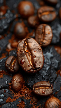 Trendy Coffee Branding Image: High-Quality Visual for Coffee Marketing Generative AI
