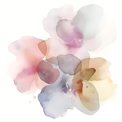 pastel watercolor flower print