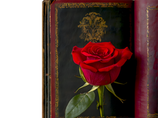 PNG día del libro y la rosa clásico. Concepto del día de San Jorge