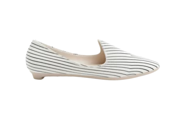 Draagtas Ultra White Stripe Flats boots, Ultra stripe flats-white,PNG Image, isolated on Transparent background. © Tayyab Imtiaz