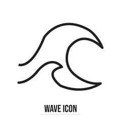 wave water lake river logo vector illustration, used in web .Isolated in white background in eps 10.