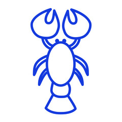 Seafood linear Icon pack