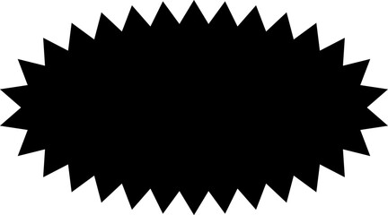 Starburst sticker set - collection of special offer sale oval and round shaped sunburst labels and badges. Promo stickers with star edges. Vector.