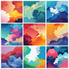 Abstract Watercolor Backgrounds