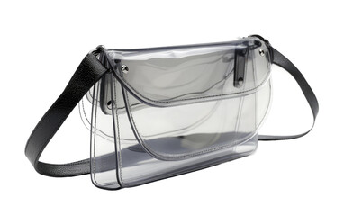 Black Transparent purse,PNG Image, isolated on Transparent background.