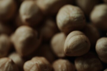 hazelnuts on a table