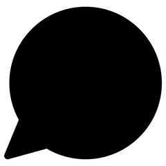 Fototapeta na wymiar balloon chat icon, simple vector design
