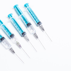 syringe isolated on white