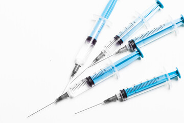 syringe isolated on white