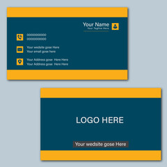 Modern Business Card - Creative and Clean Business Card Template. creative modern name card and business card. Double-sided creative business card template. Portrait and landscape orientation.