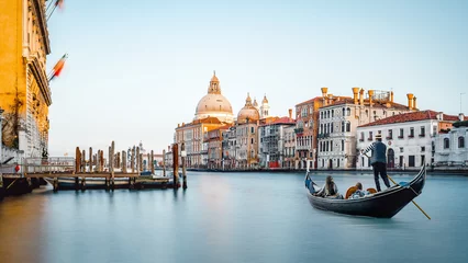 Foto op Canvas the grand canal of venice during sunset © frank peters