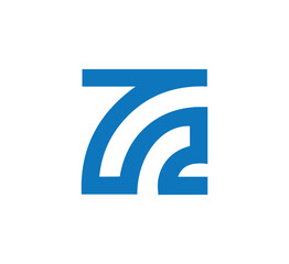 ZR letter logo design vector template