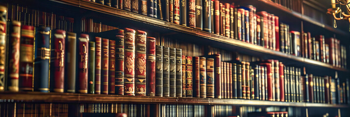 A Treasury of Books, Each Spine Offering a Portal to New Worlds, Housed in the Serenity of a Library