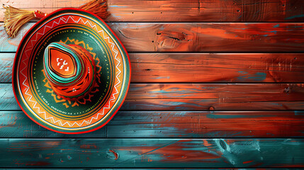 Spectacular Mexican elements over a wooden floor