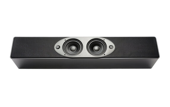Sound bar with Bass Reflex Speaker,PNG Image, isolated on Transparent background.