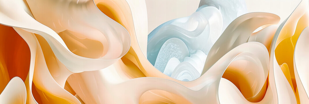 Abstract Artistic Background, Fluid Marble Texture in Pink and Blue, Modern Design and Creativity