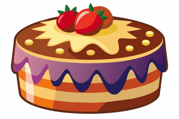 tasty-cake-with-no-background-vector-illustration