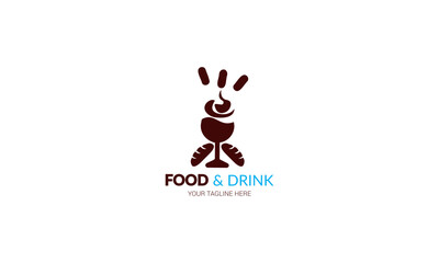 Healthy Food Logo Template vector illustration.