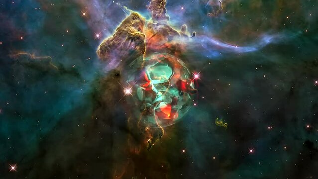 A dreamlike view of heaven. Elements furnished by NASA