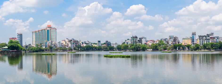 views iof hanoi skyline, vietnam