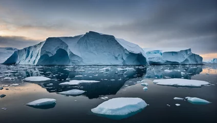 Poster Antarctique Antarctica Ice Melting Icebergs 