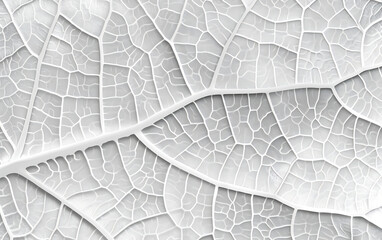 white leaf texture, leaf background with veins and cells background illustration. generative ai - obrazy, fototapety, plakaty