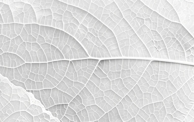 white leaf texture, leaf background with veins and cells background illustration. generative ai - obrazy, fototapety, plakaty