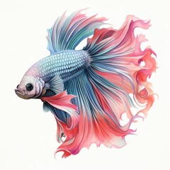 Fototapeta premium Betta splendens pencil drawing