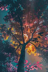 Obraz na płótnie Canvas Majestic Tree With Abundant Leaves