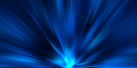 Obraz premium Radial Blur On A Blue Abstract Sunburst Background
