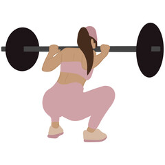 Woman Exercise With Weights
