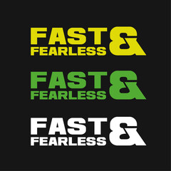 FAST & FEARLESS tshirt Vector Design t-shirt, auto, automobile, badge, chest, competition, custom, emblem, finish, flag, front, graphic, grunge, print, race, racing, shirt, speed, start, t, transport,