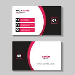 Modern and clean professional business card design template