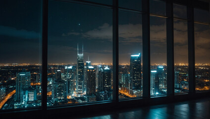 Fototapeta na wymiar Night City View 