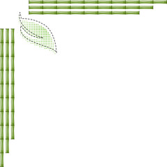 bamboo corner point leaves
