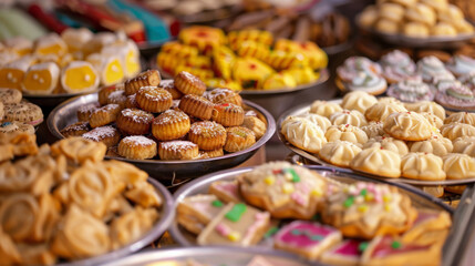 Eid al-Fitr is celebrated with an abundance of sweets and biscuits, adding sweetness to the festivities