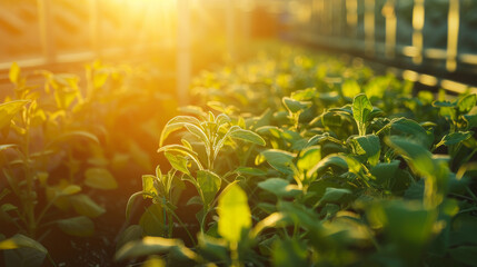 Organic farms utilize innovative techniques to cultivate crops maximizing space and resources for sustainable agriculture - 768991141