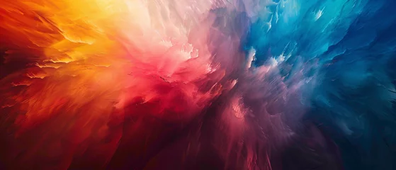 Acrylic prints Game of Paint Explore the mesmerizing allure of a colorful symphony as it gracefully transitions into a splendid gradient, depicted in high-definition to amplify its vibrancy.