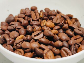 coffee beans in a bowl