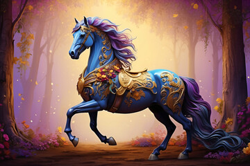 horse with fantasy style