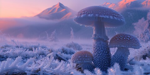  Glowing Mushrooms in an Enchanted Forest