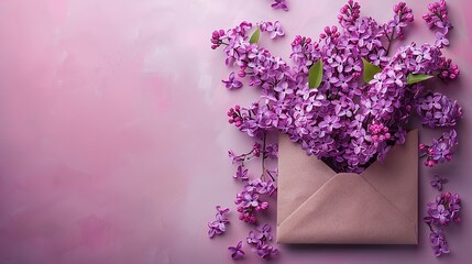 Lilac Blossoms in an Envelope