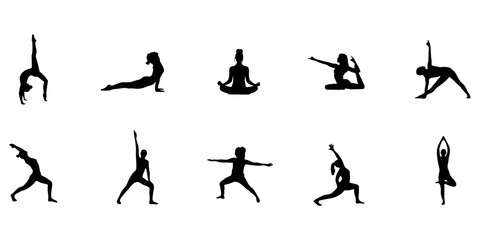 Yoga Pose Silhouette