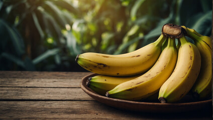 Fresh Picked Bananas  - obrazy, fototapety, plakaty