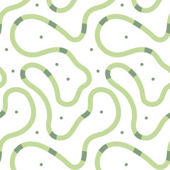 seamless pattern with continious endless line. Creative minimalist style art symbol collection for children or party celebration with modern shapes.  Abstract 