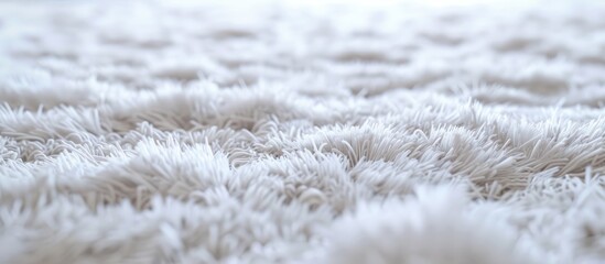 Fluffy White Carpet Texture. - obrazy, fototapety, plakaty