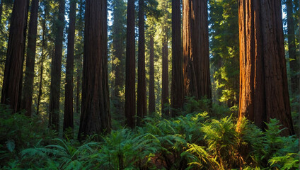 Redwood National Forest  - obrazy, fototapety, plakaty