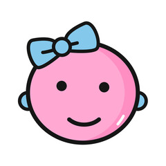 Nursery house colored icon pack